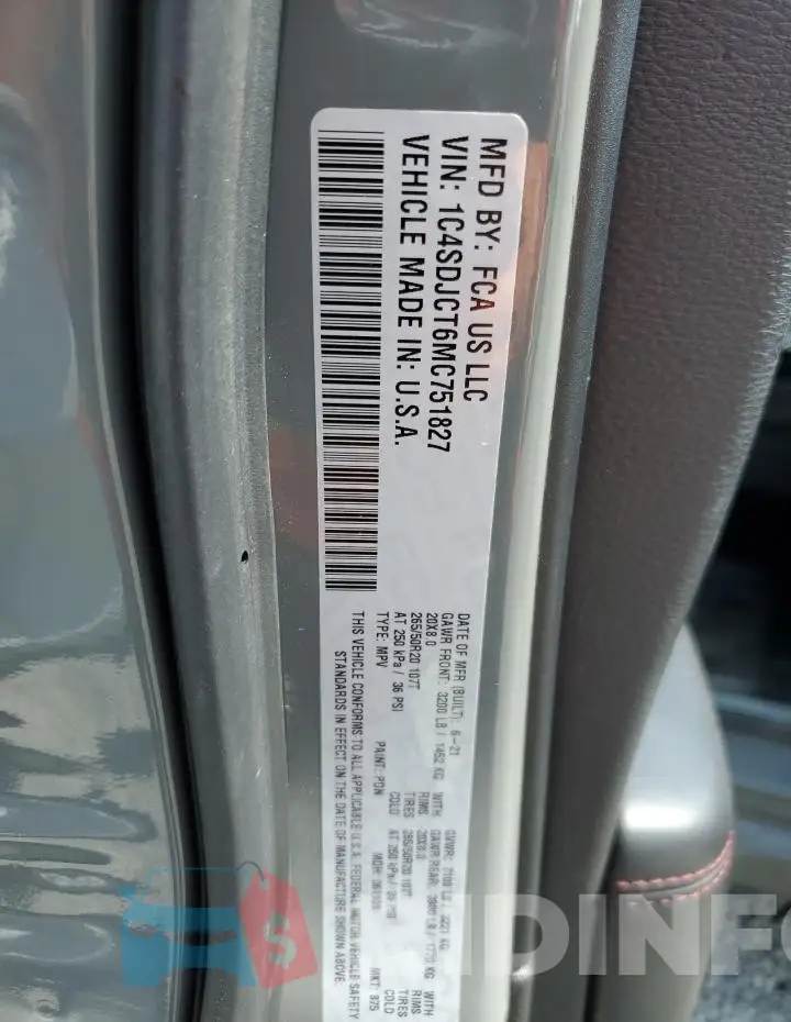 1C4SDJCT6MC751827 Photo# 14