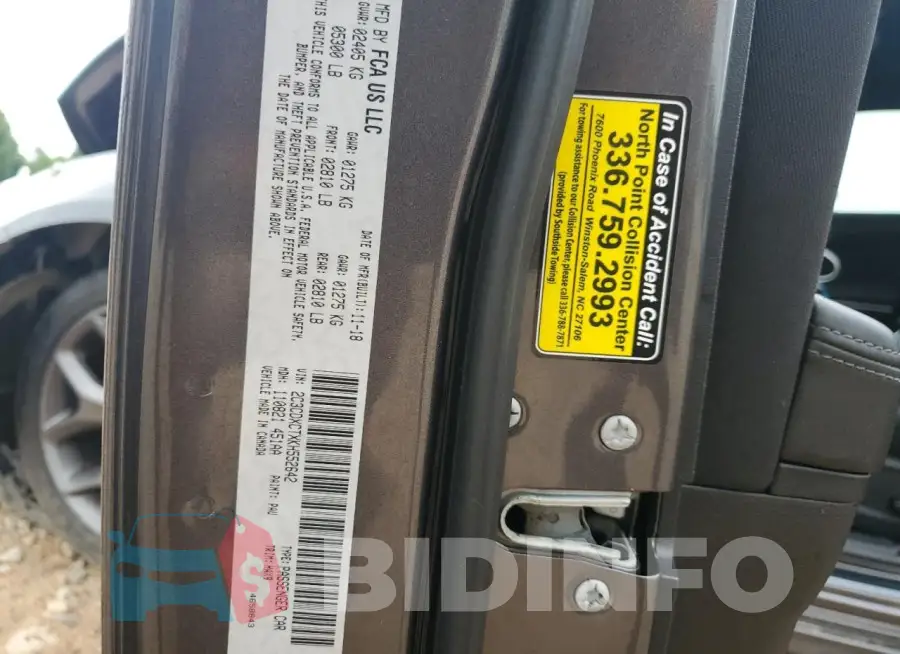 2C3CDXCTXKH552642 Photo# 13