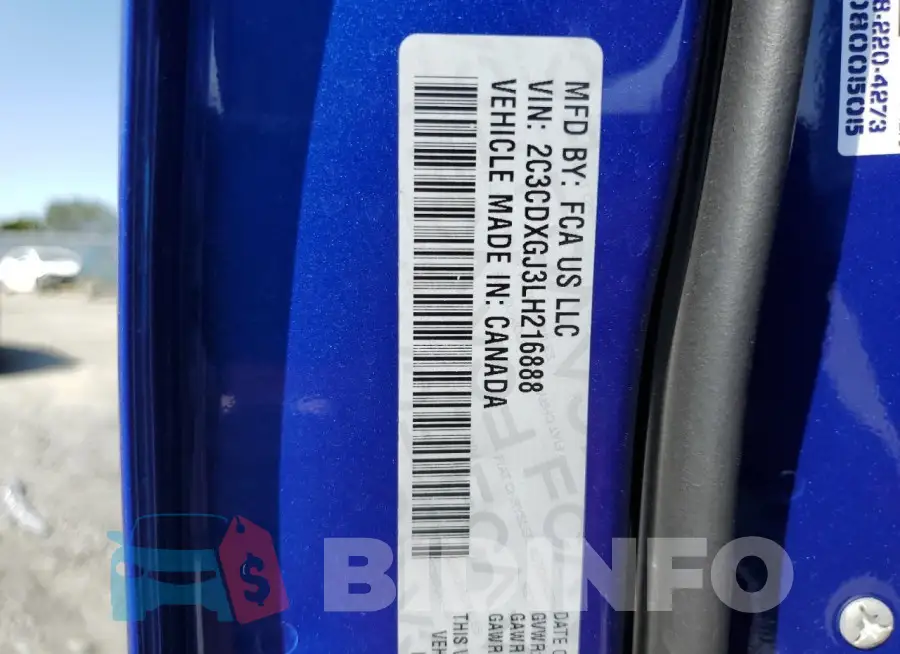 2C3CDXGJ3LH216888 Photo# 12