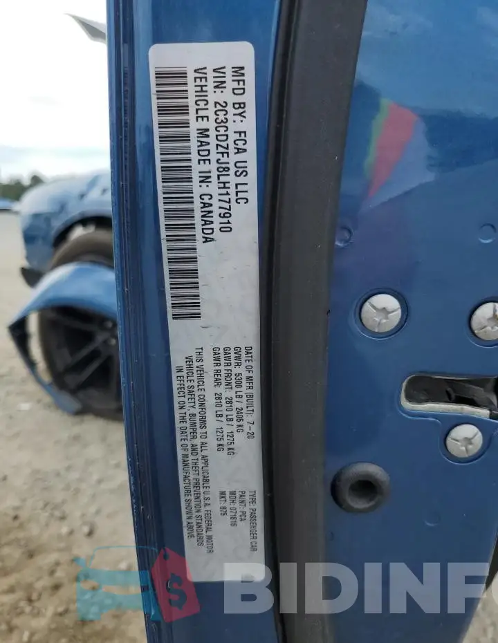 2C3CDZFJ8LH177910 Photo# 13