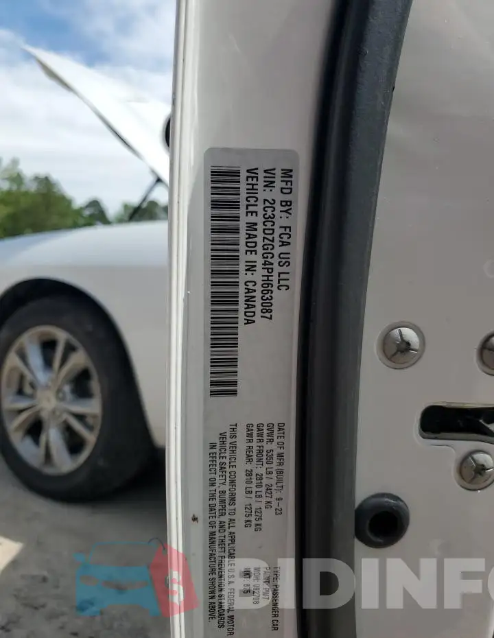 2C3CDZGG4PH663087 Photo# 12
