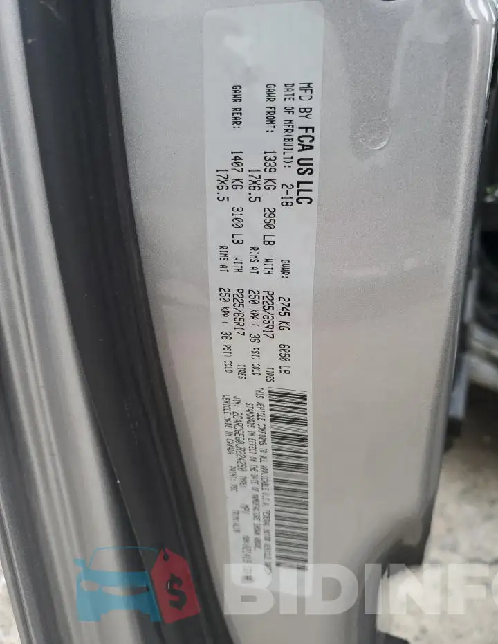 2C4RDGEG0JR224290 Photo# 12
