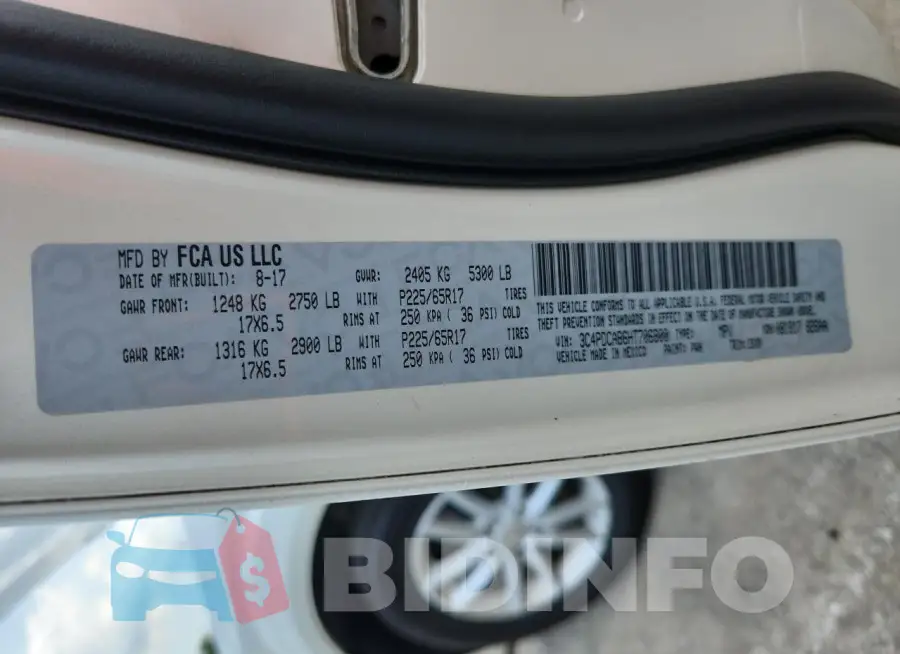 3C4PDCAB6HT706800 Photo# 12