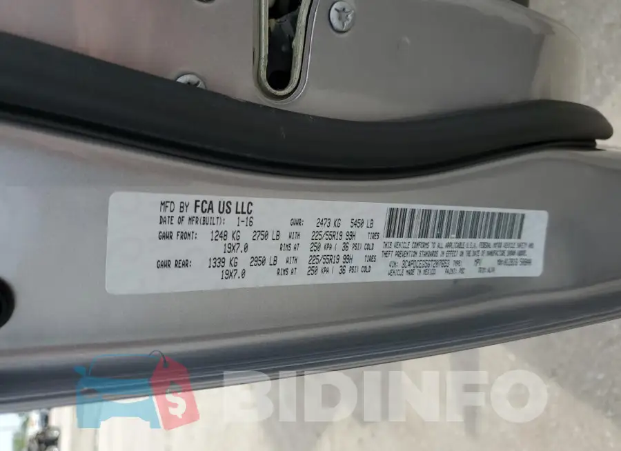 3C4PDCEG5GT207653 Photo# 13