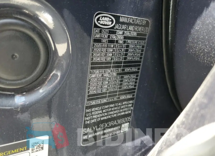 SALYL2EX3RA369205 Photo# 14