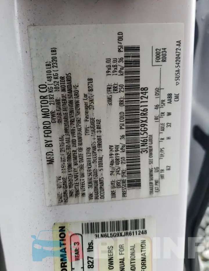 3LN6L5G9XJR611248 Photo# 13