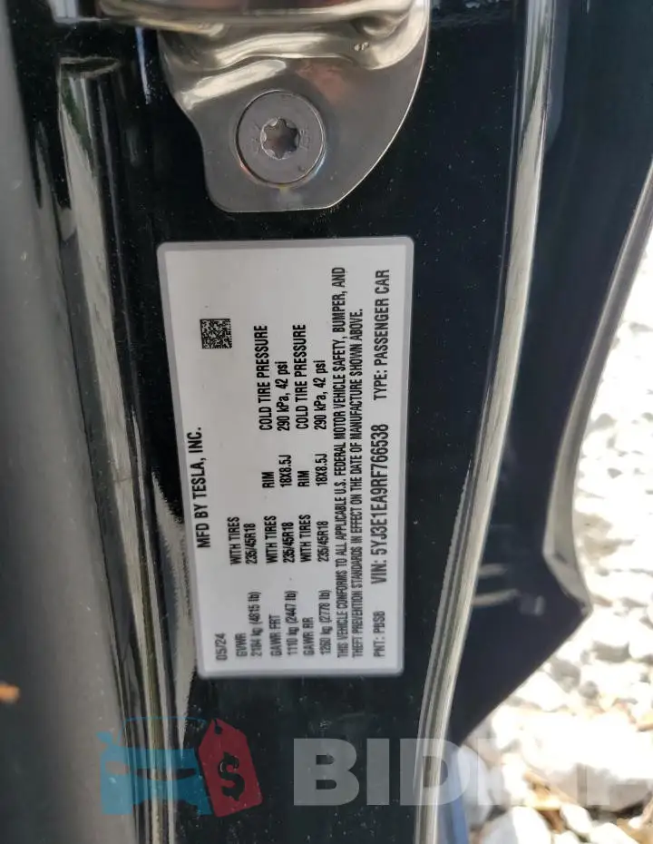 5YJ3E1EA9RF766538 Photo# 12