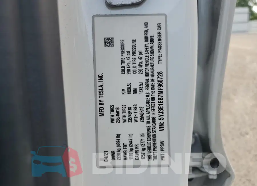 5YJ3E1EB7MF960728 Photo# 12