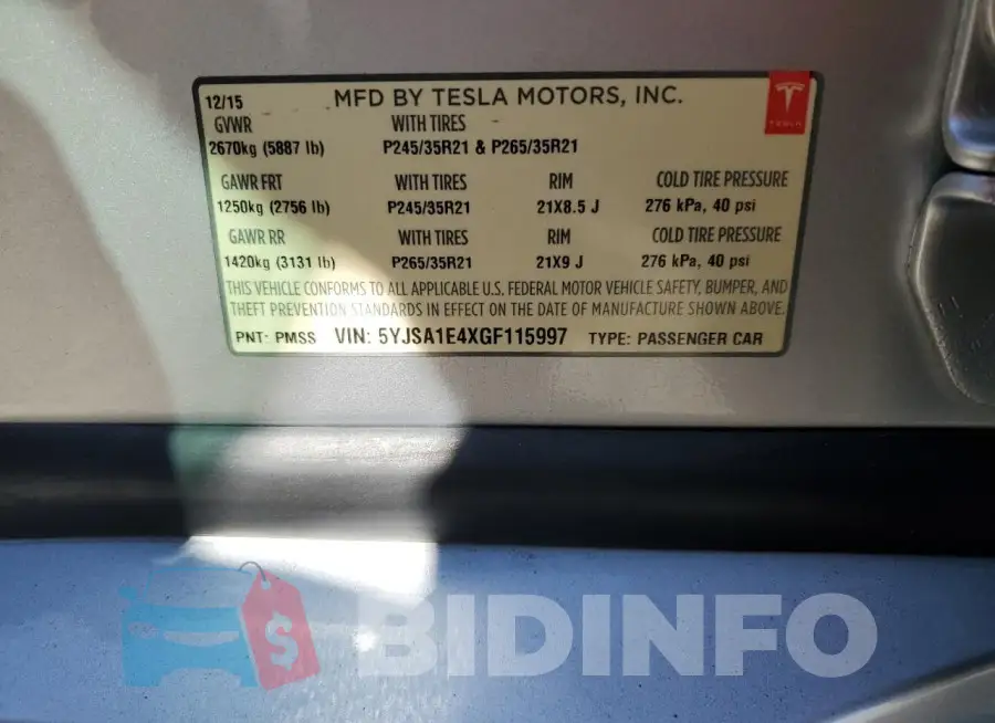 5YJSA1E4XGF115997 Photo# 12