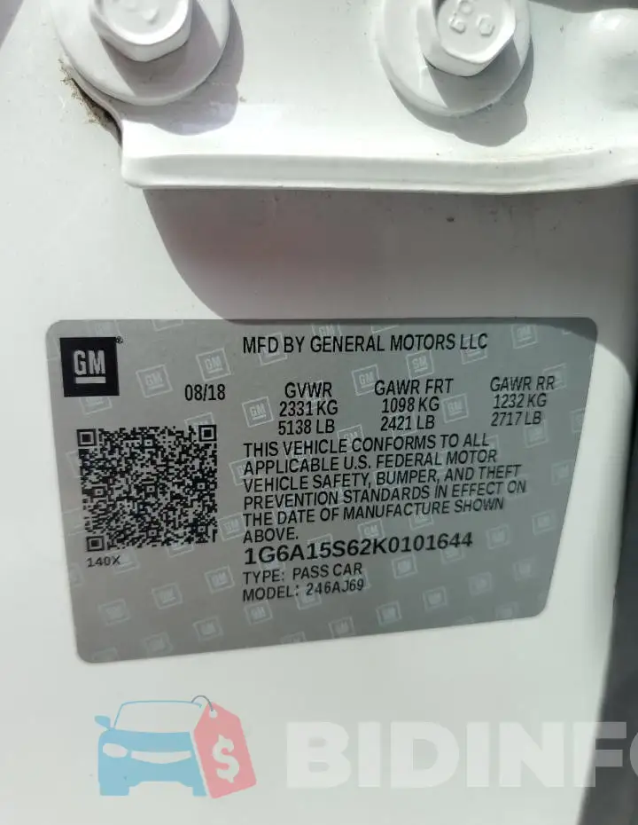 1G6A15S62K0101644 Photo# 12