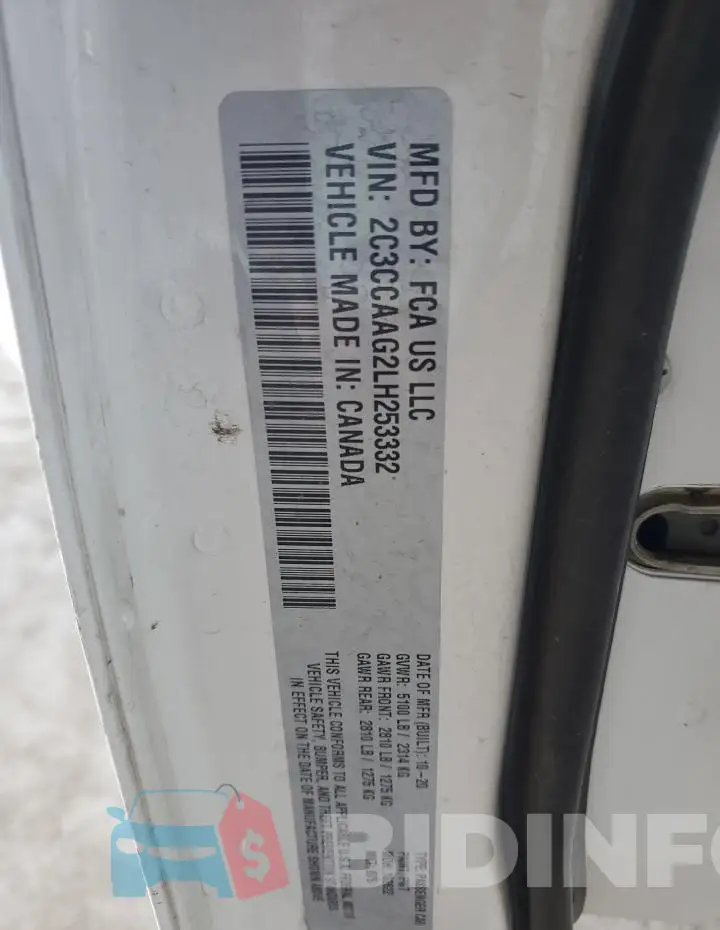 2C3CCAAG2LH253332 Photo# 12