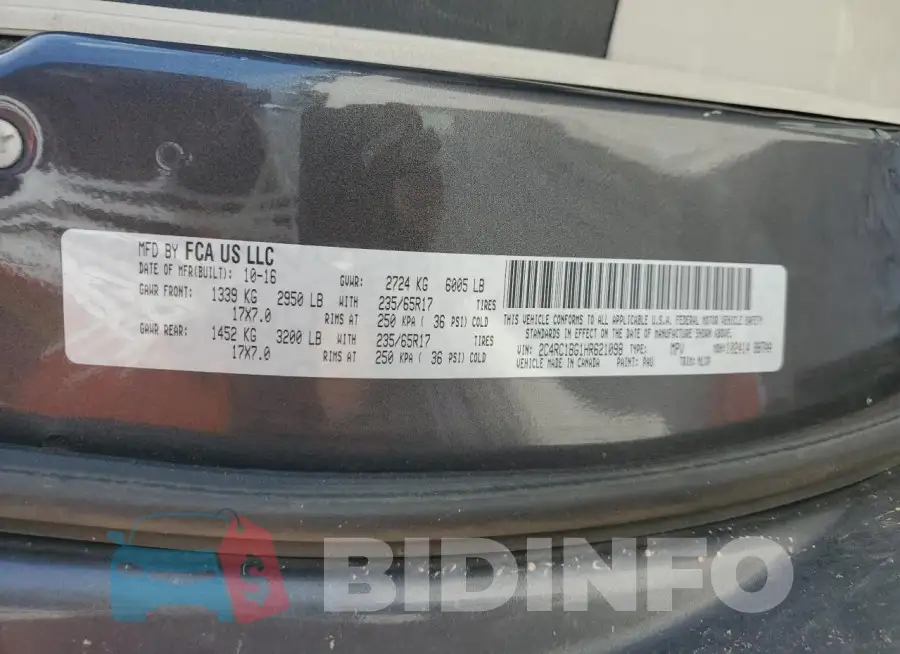 2C4RC1BG1HR621098 Photo# 13