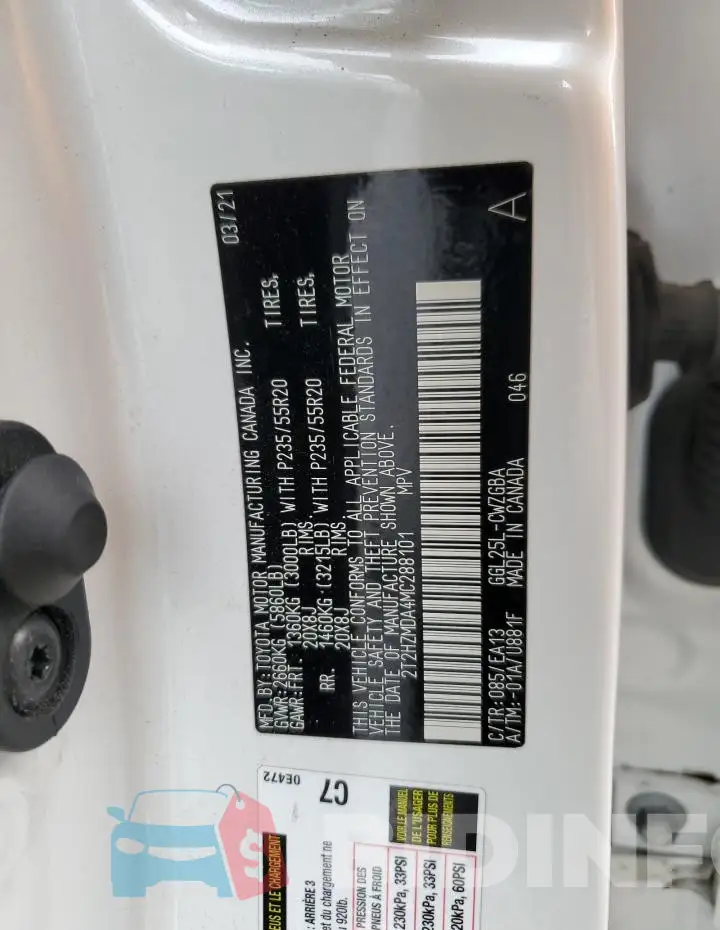 2T2HZMDA4MC288101 Photo# 13