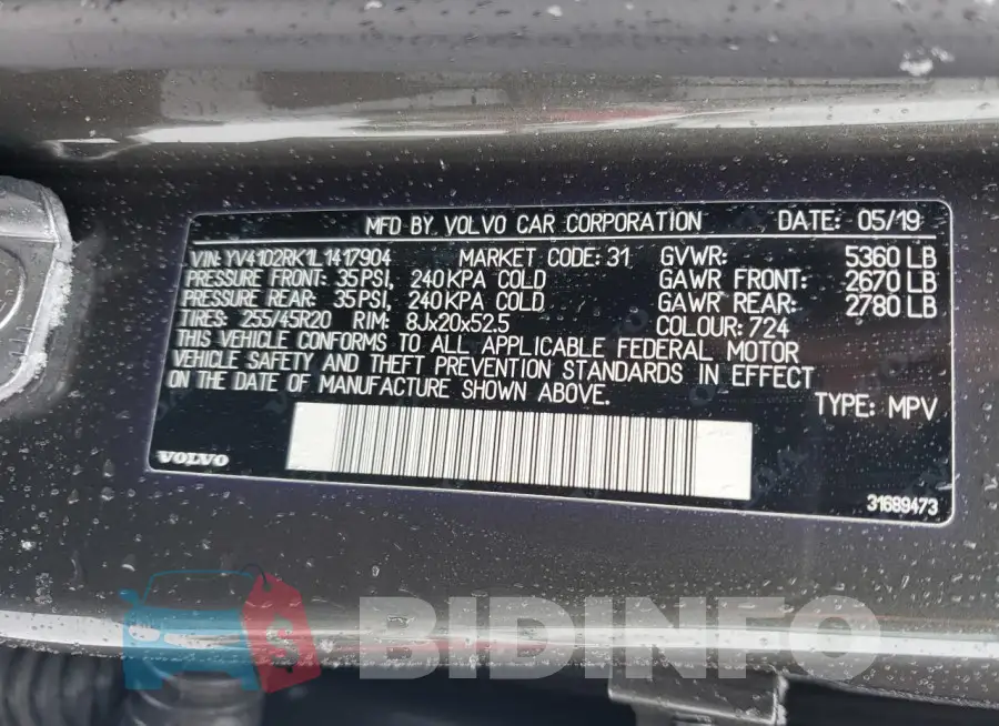 YV4102RK1L1417904 Photo# 13