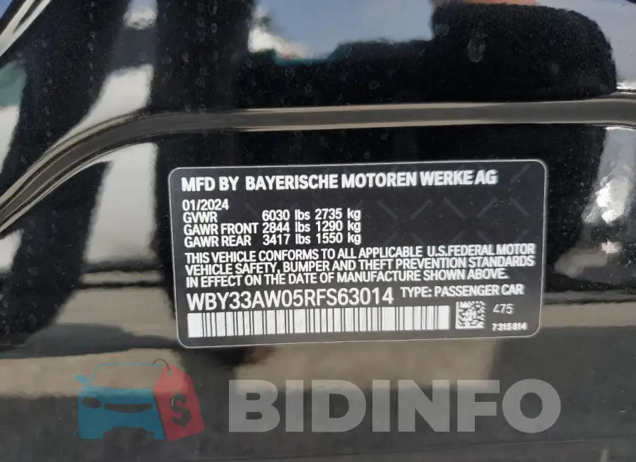 WBY33AW05RFS63014 Photo# 13