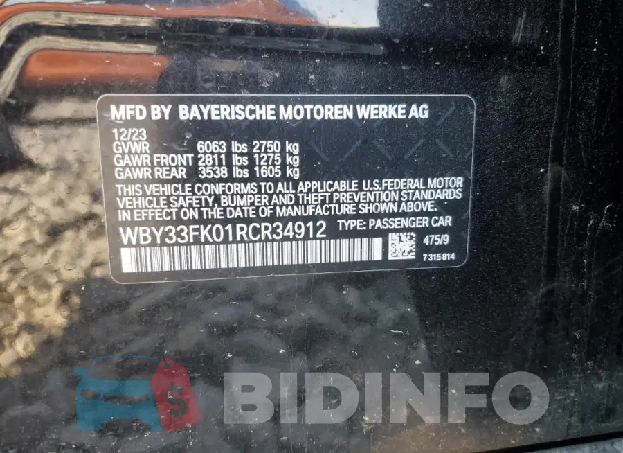 WBY33FK01RCR34912 Photo# 12