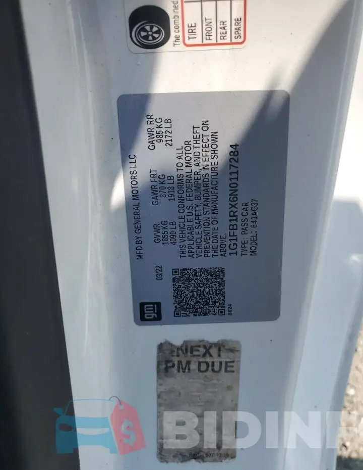 1G1FB1RX6N0117284 Photo# 12