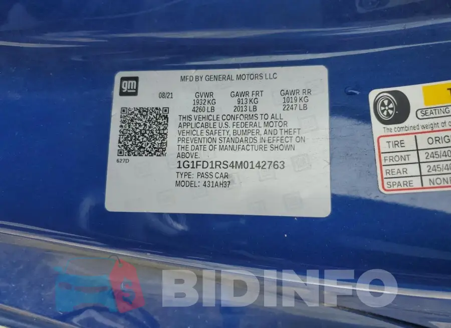 1G1FD1RS4M0142763 Photo# 12