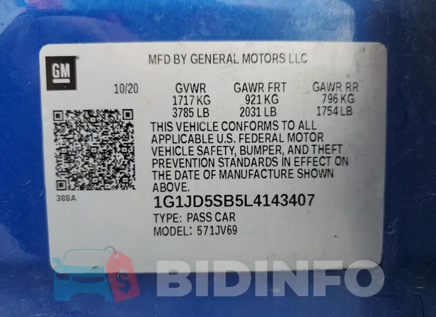 1G1JD5SB5L4143407 Photo# 13