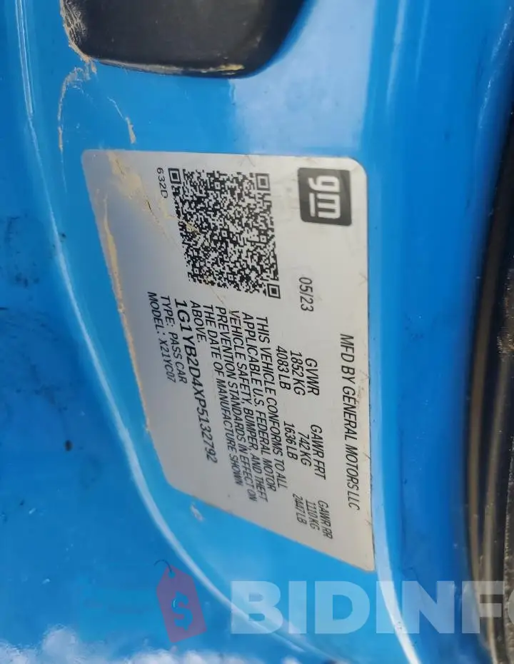 1G1YB2D4XP5132792 Photo# 12