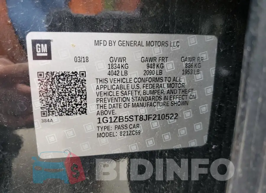 1G1ZB5ST8JF210522 Photo# 12