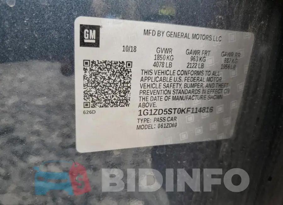 1G1ZD5ST0KF114816 Photo# 12