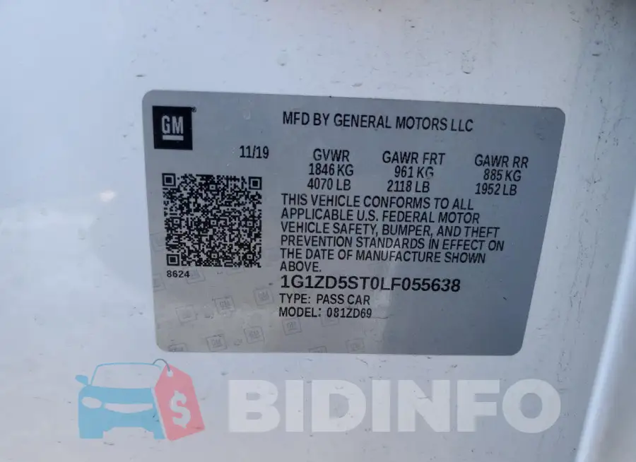1G1ZD5ST0LF055638 Photo# 12