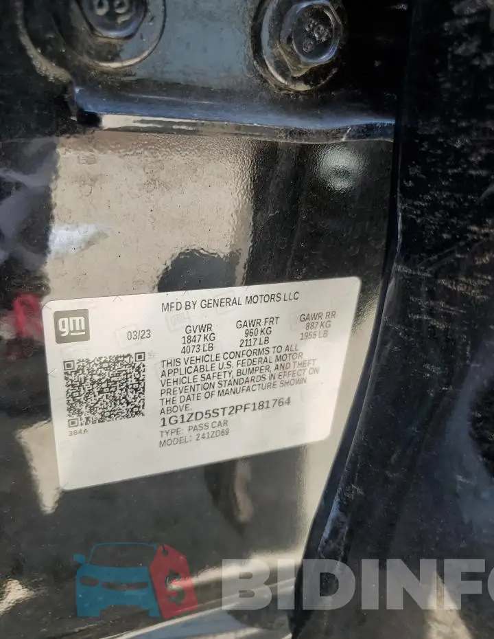 1G1ZD5ST2PF181764 Photo# 12