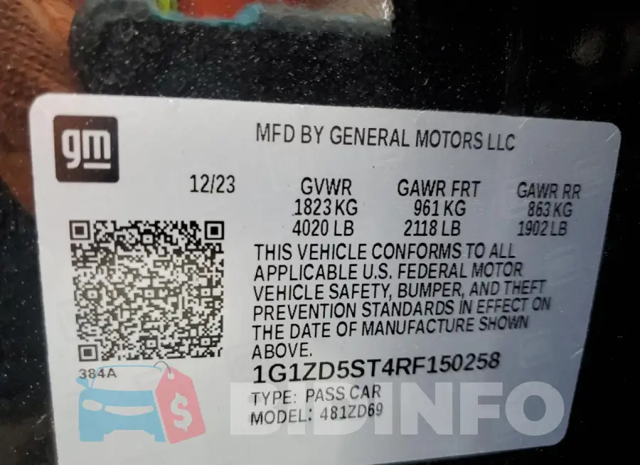 1G1ZD5ST4RF150258 Photo# 12