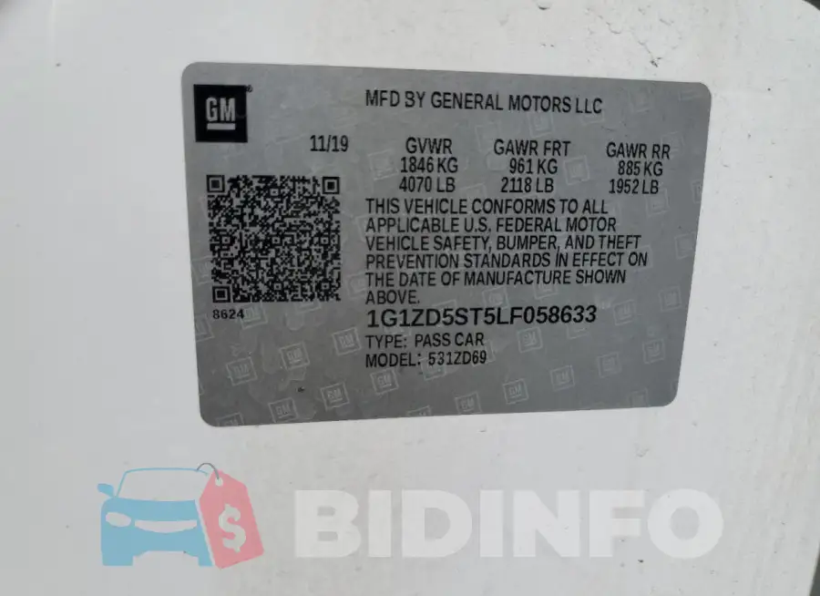 1G1ZD5ST5LF058633 Photo# 12