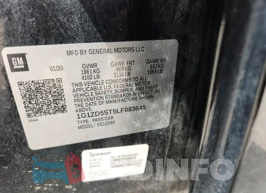 1G1ZD5ST5LF083645 Photo# 12