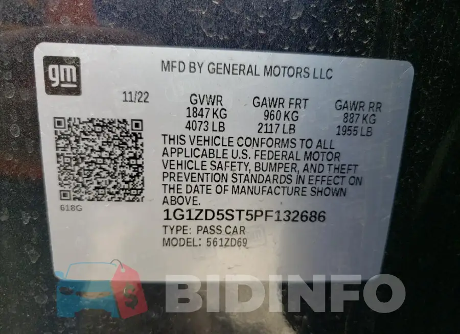 1G1ZD5ST5PF132686 Photo# 13