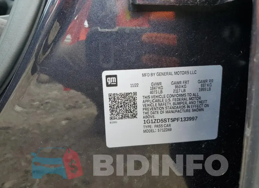 1G1ZD5ST5PF133997 Photo# 12