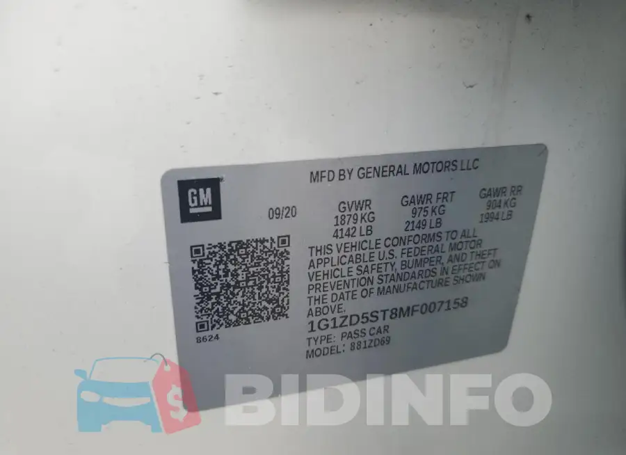1G1ZD5ST8MF007158 Photo# 12