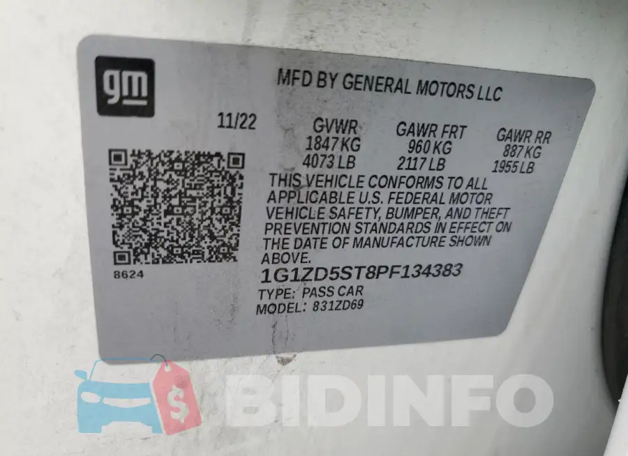1G1ZD5ST8PF134383 Photo# 13