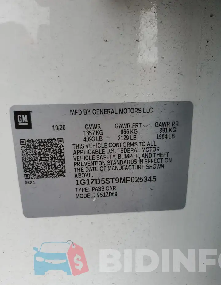 1G1ZD5ST9MF025345 Photo# 12
