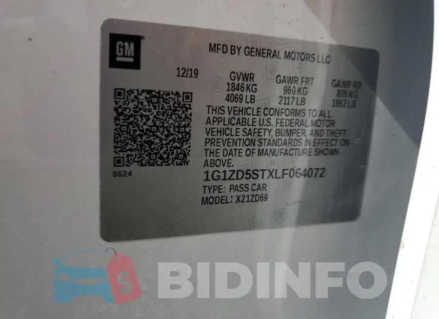 1G1ZD5STXLF064072 Photo# 12