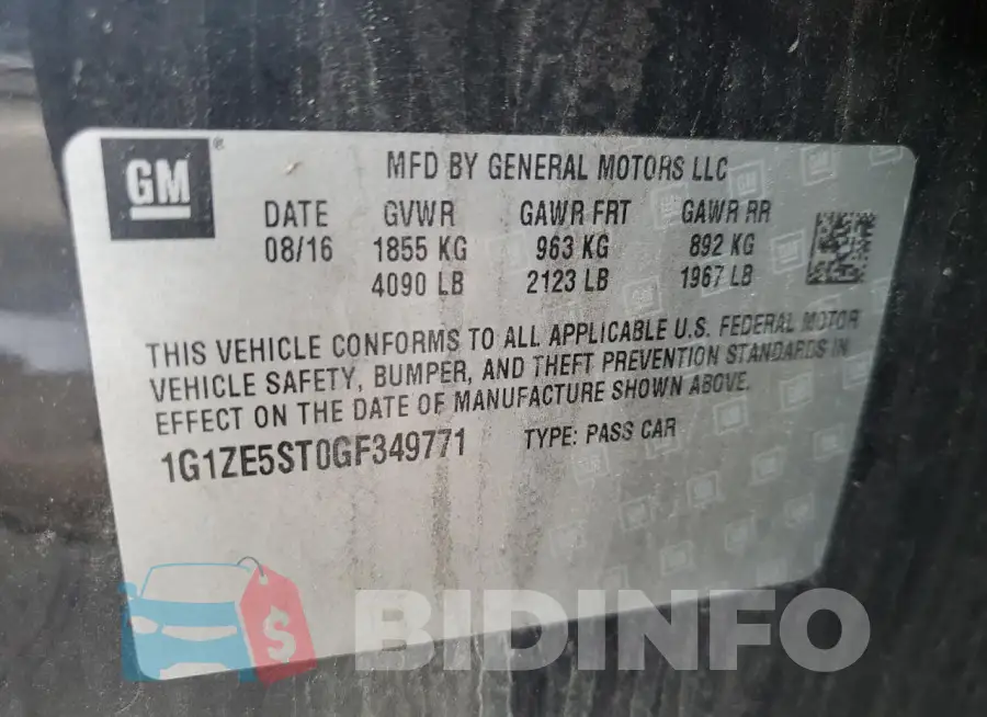 1G1ZE5ST0GF349771 Photo# 12