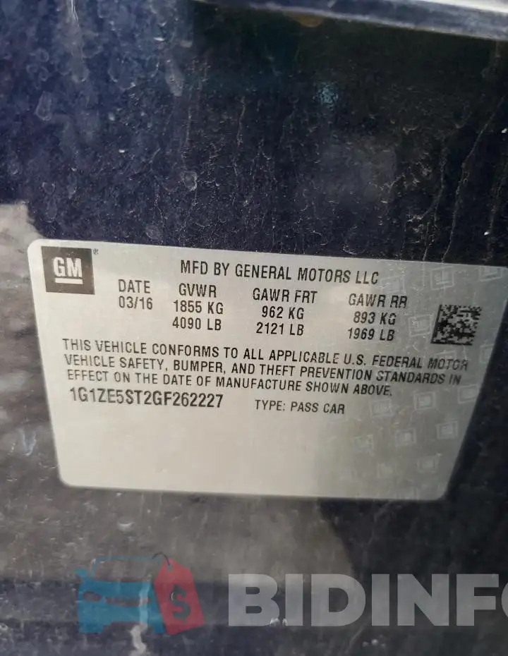 1G1ZE5ST2GF262227 Photo# 12