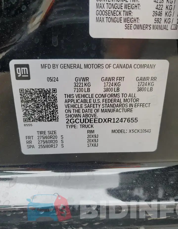 2GCUDEEDXR1247655 Photo# 12