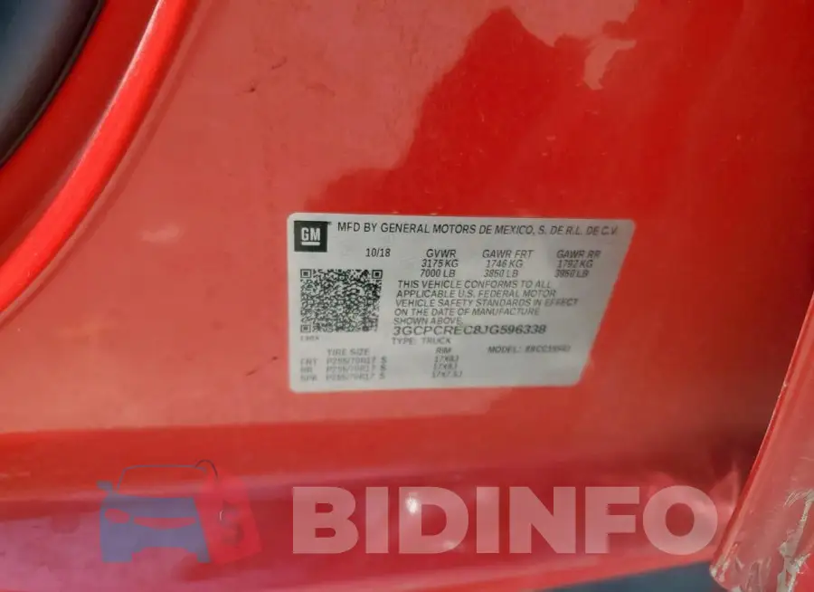 3GCPCREC8JG596338 Photo# 12