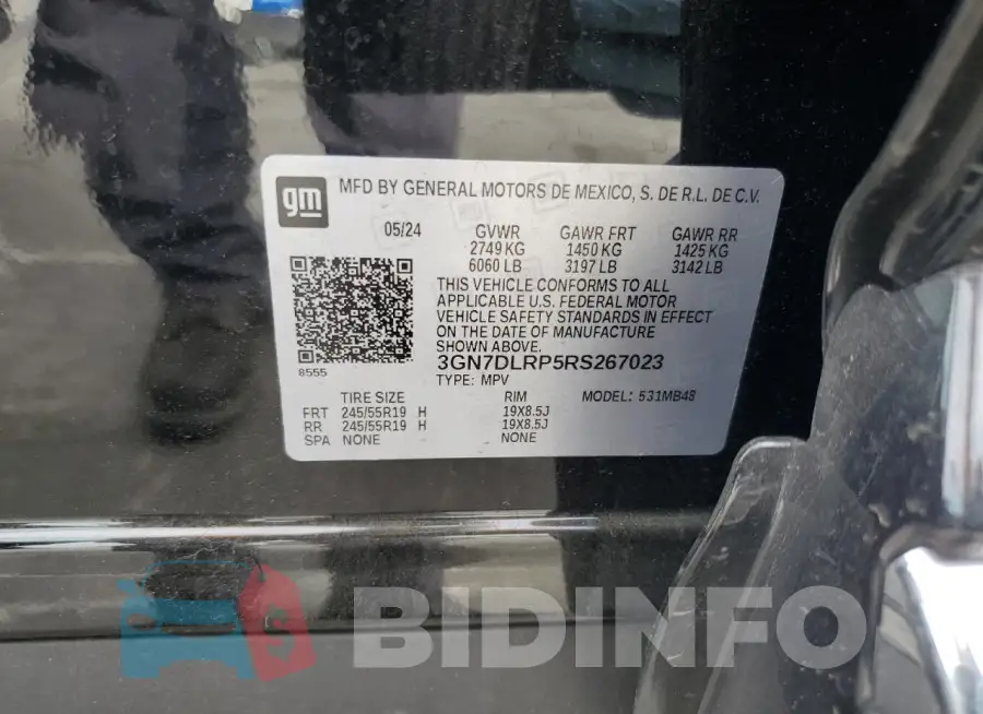 3GN7DLRP5RS267023 Photo# 14
