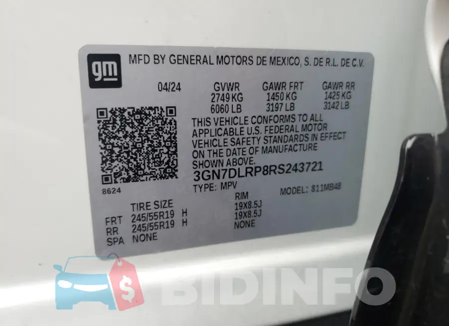 3GN7DLRP8RS243721 Photo# 13
