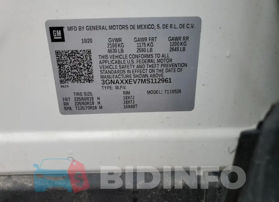 3GNAXXEV7MS112961 Photo# 14