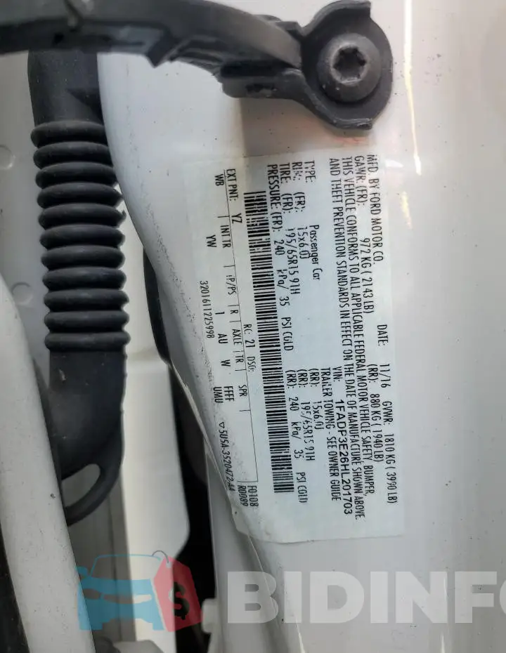 1FADP3E26HL201703 Photo# 12