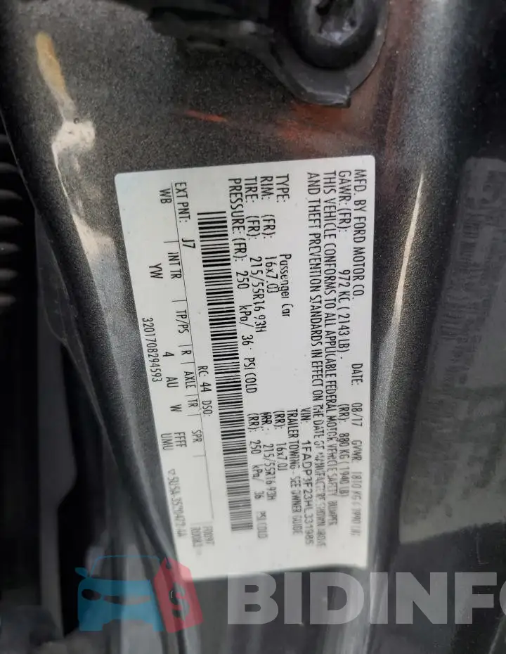 1FADP3F23HL331985 Photo# 13