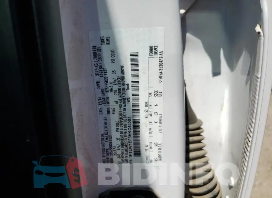 1FTEW1EF3HKC43583 Photo# 12