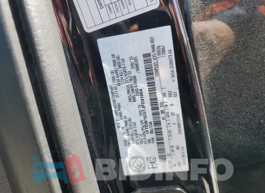 1FTEW1EG7JFD91064 Photo# 12