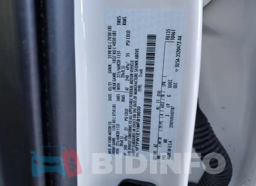 1FTFW1E11MFB18030 Photo# 12