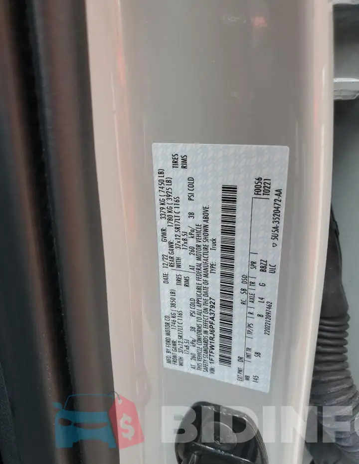 1FTFW1RJ6PFA37927 Photo# 12